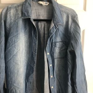Denim button down shirt